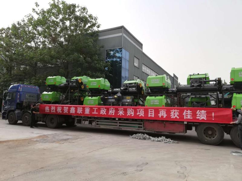 秸秆打捆机政府采购项目整车发往江苏南通